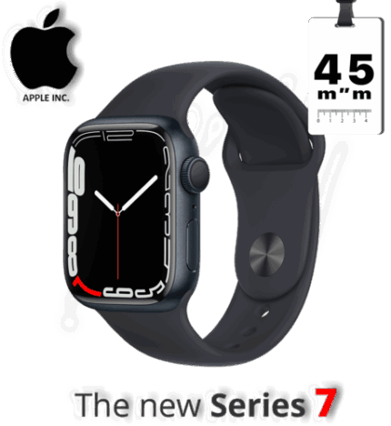 מתצוגה Apple Watch Series 7 45mm Aluminum Case Sport Band GPS