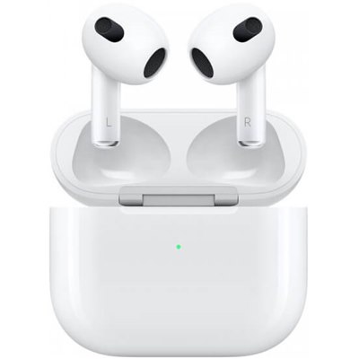 אוזניות Apple AirPods 3 with Lightning Charging Case MPNY3ZM/A True Wireless אפל