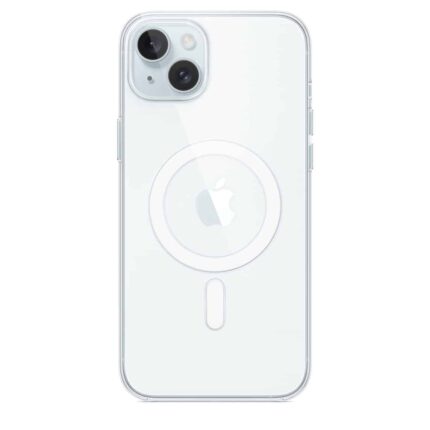 כיסוי שקוף מקורי ל-Apple iPhone 15 Plus עם חיבור MagSafe